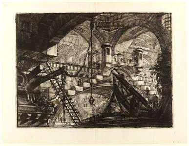 Giovanni Battista Piranesi - Le Carceri d'Invenzione - Second Edition - 1761 - 11 - The Arch with a Shell Ornament