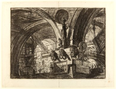Giovanni Battista Piranesi - Le Carceri d'Invenzione - Second Edition - 1761 - 15 - The Pier with a Lamp