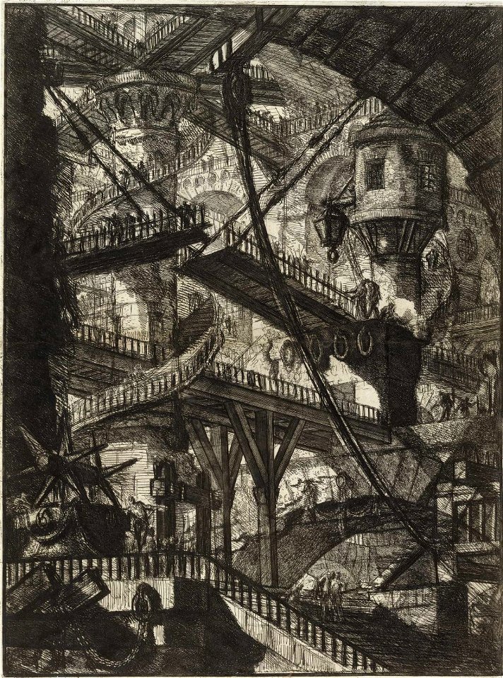 Giovanni Battista Piranesi - Le cárcere d'invenzione, 1750-3 (prancha VII)