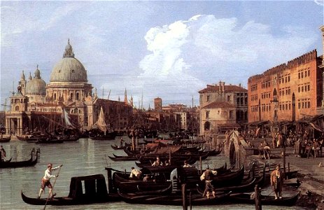 Giovanni Antonio Canal, il Canaletto - The Molo - Looking West (detail) - WGA03878