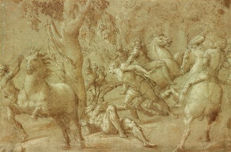 Giovanni Antonio de Sacchis (Il Pordenone) - Conversion of St. Paul - Google Art Project