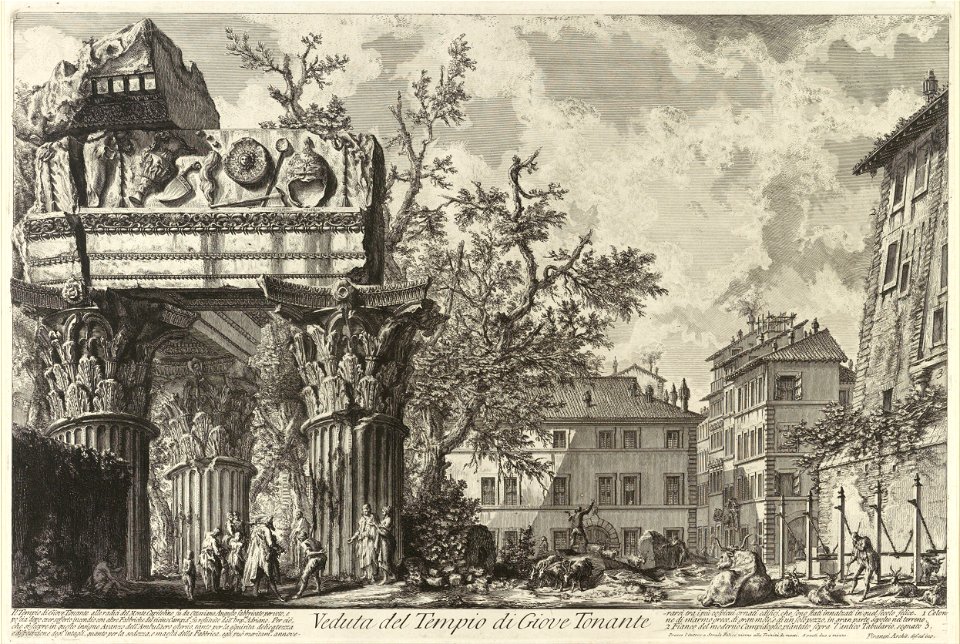 Giovanni Battista Piranesi - Veduta with the Temple of Jove - Google Art Project