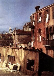 Giovanni Antonio Canal, il Canaletto - The Stonemason's Yard (detail) - WGA03868
