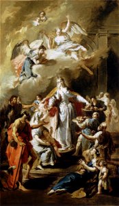 Giovanni Battista Pittoni - St Elizabeth Distributing Alms - WGA17970