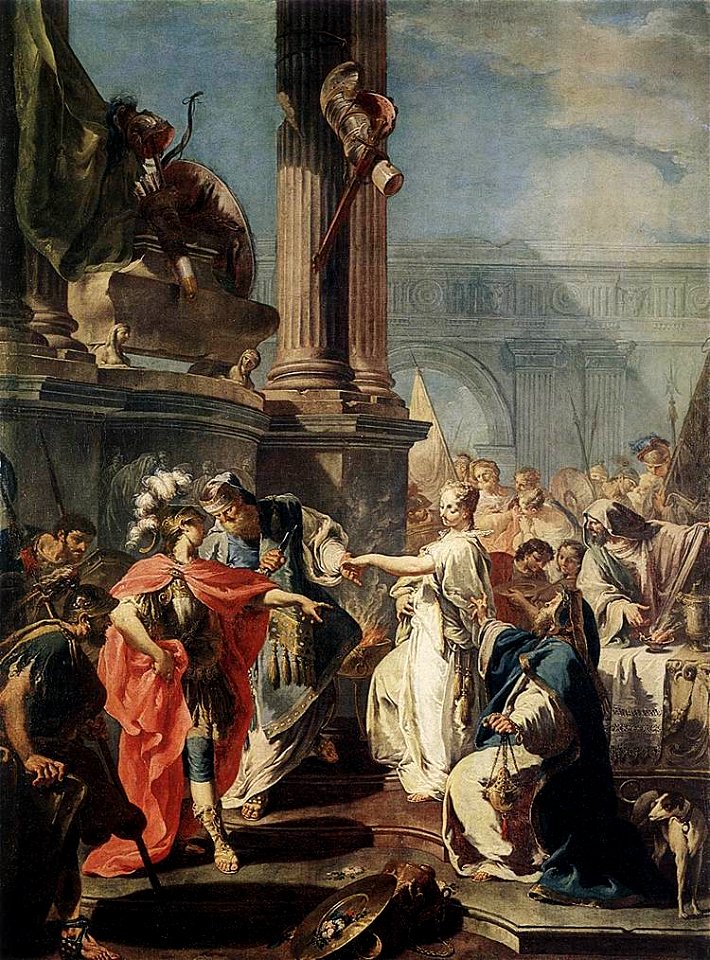 Giovanni Battista Pittoni - The Sacrifice of Polyxena - WGA17974