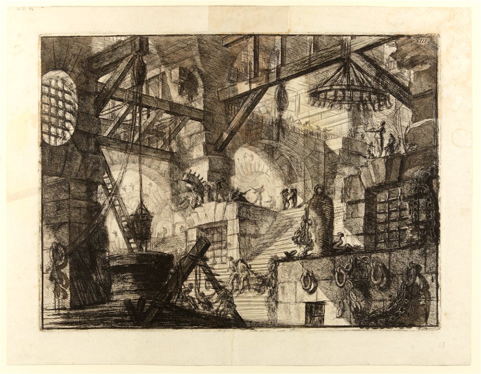 Giovanni Battista Piranesi - Le Carceri d'Invenzione - Second Edition - 1761 - 13 - The Well