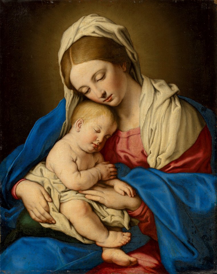 Giovanni battista salvi called sassoferrato madonna and child d6272789052951)