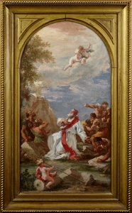 Giovanni Antonio Pellegrini - Pope Clement I Praying for Water - y1937-239 - Princeton University Art Museum
