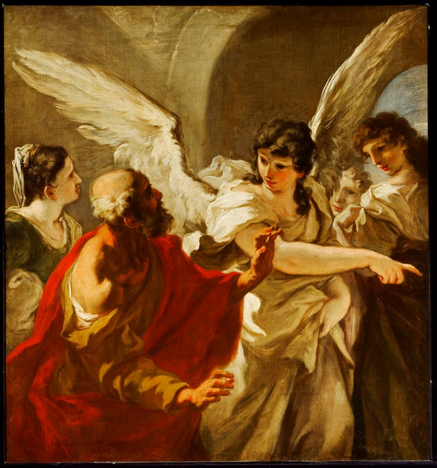 Giovanni Antonio Pellegrini - The Flight of Lot - y1935-50 - Princeton University Art Museum