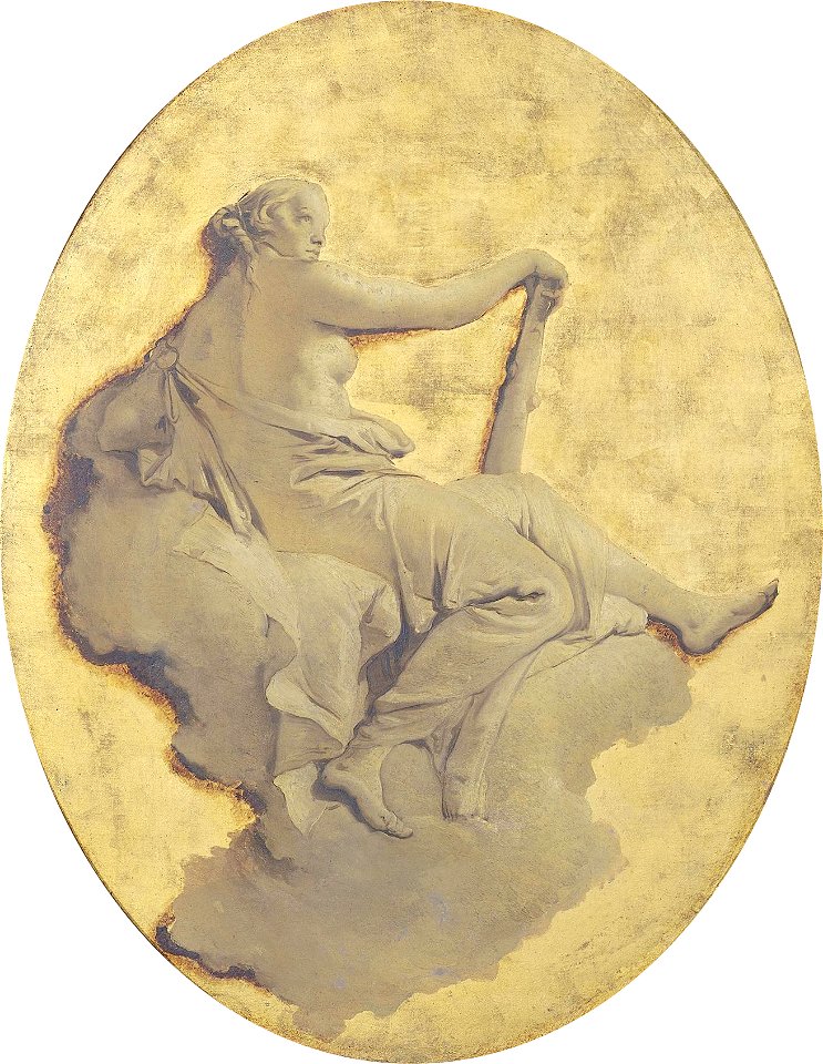 Giovanni Battista Tiepolo - Allegorische vrouwenfiguur met een knots