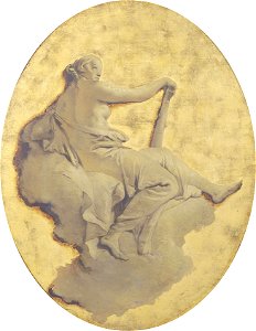 Giovanni Battista Tiepolo - Allegorische vrouwenfiguur met een knots