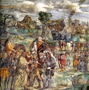 Giovanni Antonio Requesta - Conversione di Ezelino - Scuola del Santo Padova