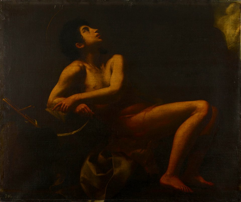 Giovanni Baglione (1566-1643) - St John the Baptist Seated in the Wilderness - RCIN 402689 - Royal Collection