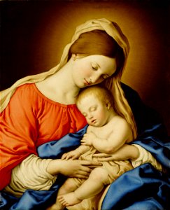 Giovanni Battista Salvi, gen. Sassoferrato - Maria mit Kind - GG 129 - Kunsthistorisches Museum