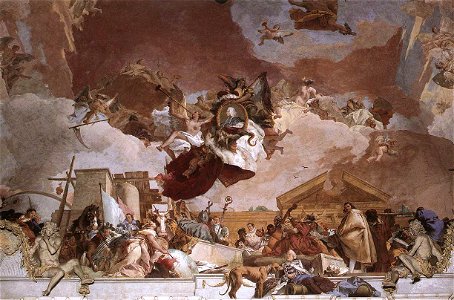 Giovanni Battista Tiepolo - Apollo and the Continents (Europe, overall view) - WGA22331