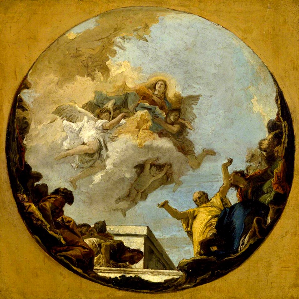 Giovanni Battista Tiepolo (1696-1770) - The Assumption of the Virgin (sketch for a ceiling in the Church of the Fratta, Friuli^) - 1535125 - National Trust