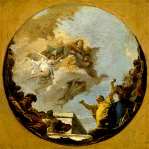 Giovanni Battista Tiepolo (1696-1770) - The Assumption of the Virgin (sketch for a ceiling in the Church of the Fratta, Friuli^) - 1535125 - National Trust