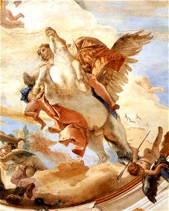 Giovanni Battista Tiepolo - Bellerophon on Pegasus (detail) - WGA22316