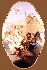 Giovanni Battista Tiepolo - An Allegory with Venus and Time - WGA22347. Free illustration for personal and commercial use.