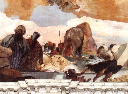 Giovanni Battista Tiepolo - Apollo and the Continents (Africa, left-hand side) - WGA22327
