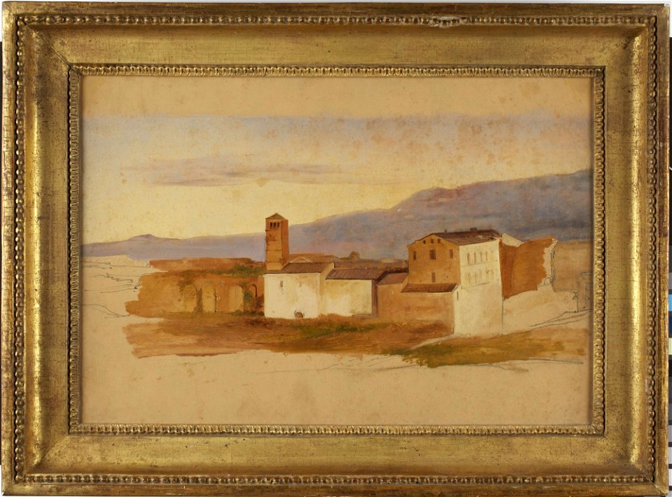Giovanni Battista Camuccini - Study of a VIllage - 2008-356 - Princeton University Art Museum