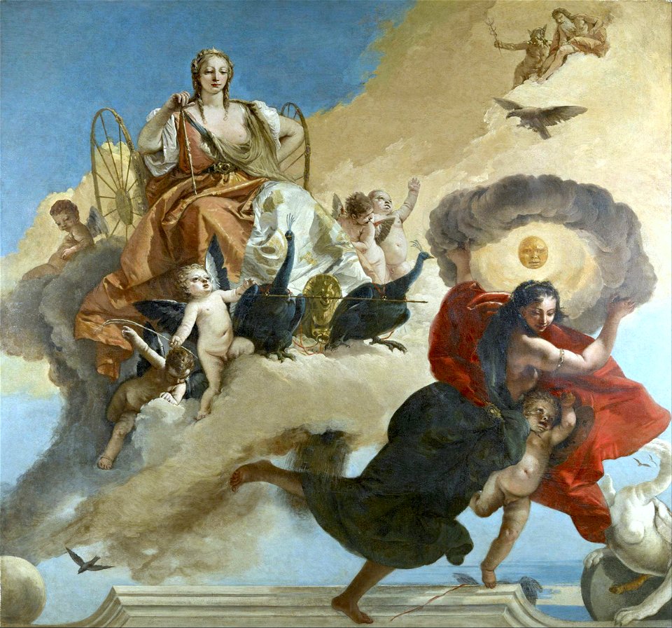 Giovanni Battista Tiepolo - Juno and Luna - Google Art Project