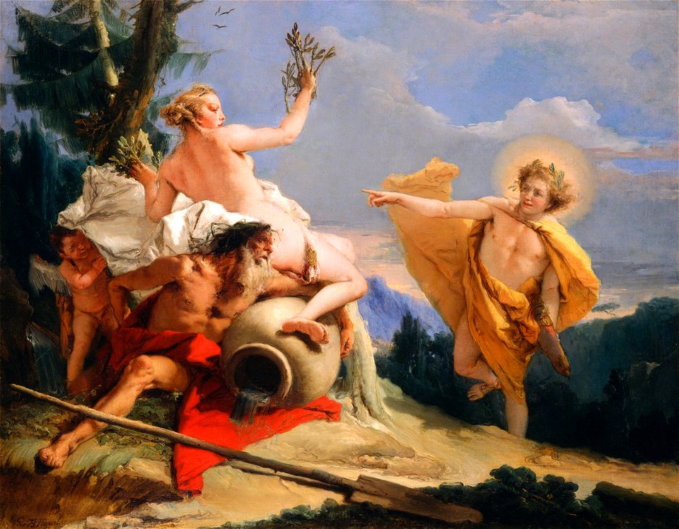 Giovanni Battista Tiepolo - Apollo Pursuing Daphne, 1755-1760