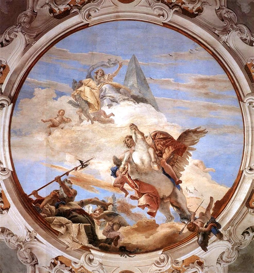 Giovanni Battista Tiepolo - Bellerophon on Pegasus - WGA22315