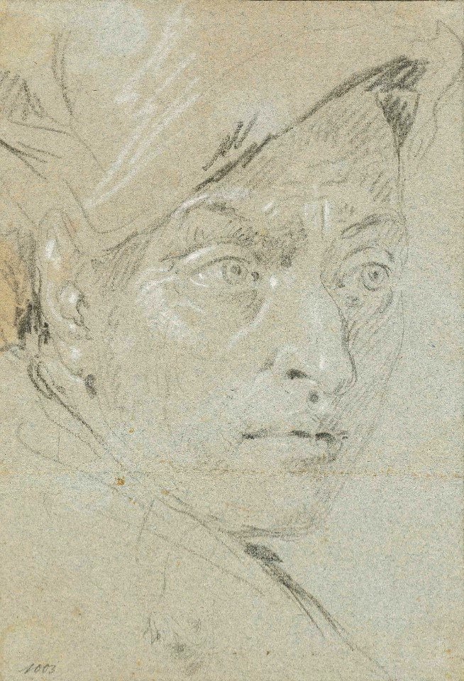 Giovanni Battista Tiepolo - Head of the artist with a cap