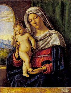 Giovanni Battista Cima da Conegliano - Maria met kind - 852 - Städel Museum. Free illustration for personal and commercial use.