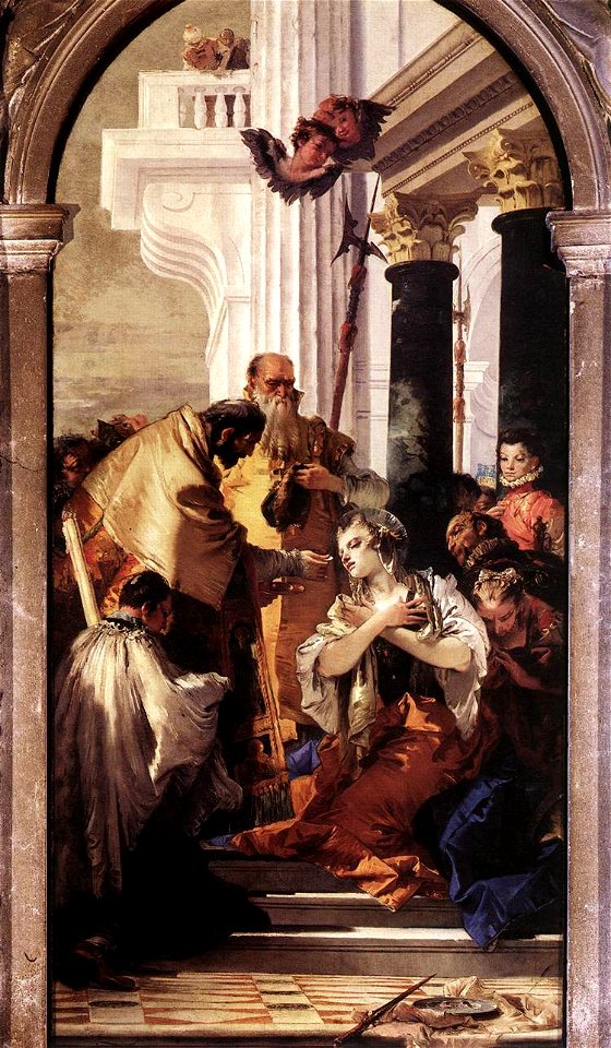 Giovanni Battista Tiepolo - Last Communion of St Lucy - WGA22296