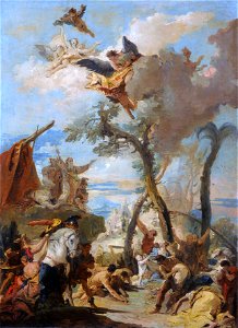 Giovanni Battista Tiepolo - Los hebreos recogiendo el maná en el desierto (boceto) - Google Art ProjectFXD