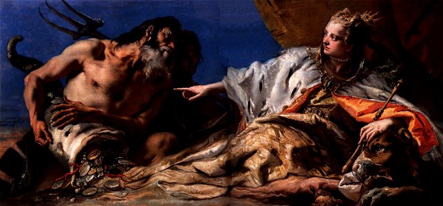 Giovanni Battista Tiepolo - Neptune Offering Gifts to Venice - WGA22302