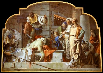 Giovanni Battista Tiepolo - The Beheading of John the Baptist - WGA22262. Free illustration for personal and commercial use.