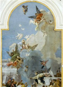Giovanni Battista Tiepolo - The Institution of the Rosary (detail) - WGA22276