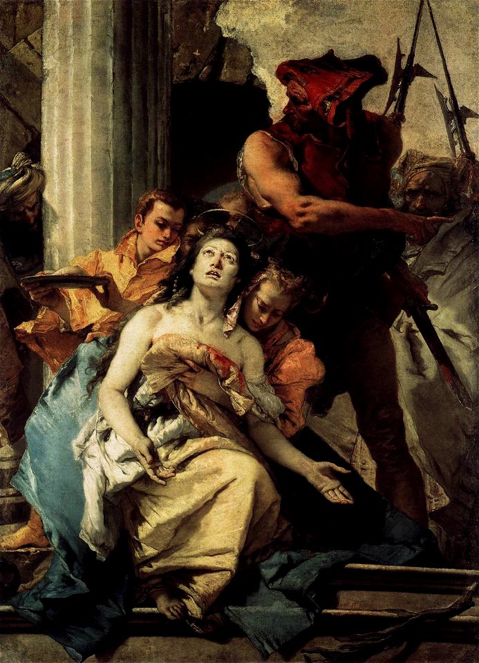 Giovanni Battista Tiepolo - The Martyrdom of St Agatha - WGA22352