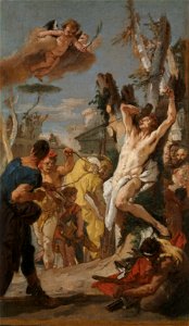 Giovanni Battista Tiepolo - Study for The Martyrdom of Saint Sebastian (for the Augustinian monastery at Diessen, Germany) - 1946.277 - Cleveland Museum of Art