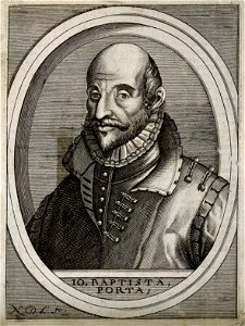 Giovanni Battista della Porta. Line engraving by N. de Larme Wellcome V0004746
