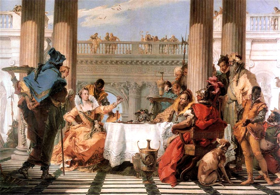Giovanni Battista Tiepolo - The Banquet of Cleopatra - WGA22289