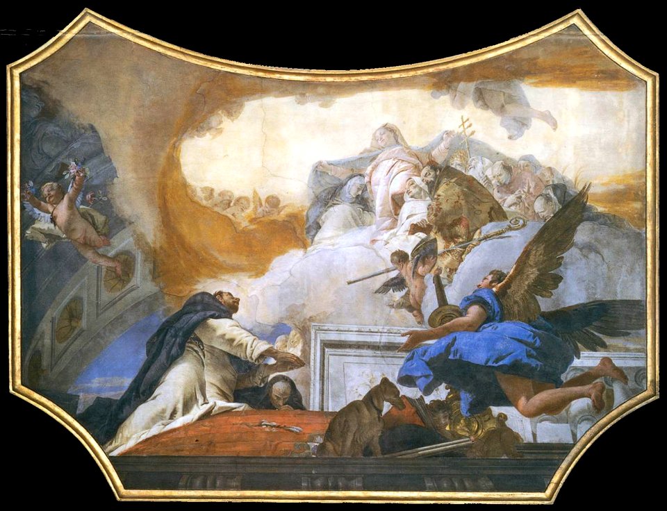Giovanni Battista Tiepolo - The Virgin Appearing to St Dominic - WGA22279