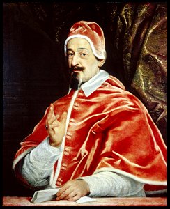 Giovanni Battista Gaulli - Portrait of Pope Alexander VII (Fabio Chigi) - Walters 37598. Free illustration for personal and commercial use.