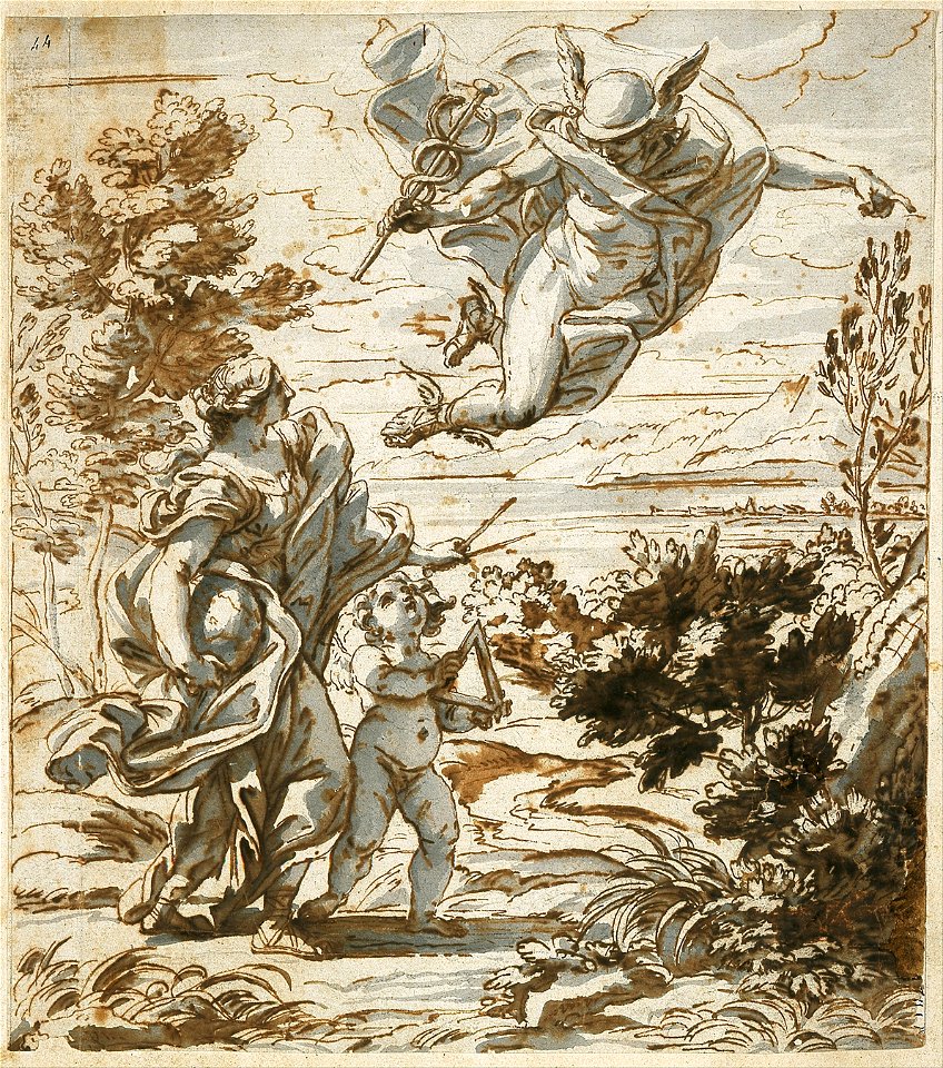 Giovanni Battista Gaulli, called Baciccio - Mercury Leading Geography - Google Art Project