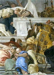 Giovanni Battista Tiepolo - The Institution of the Rosary (detail) - WGA22278