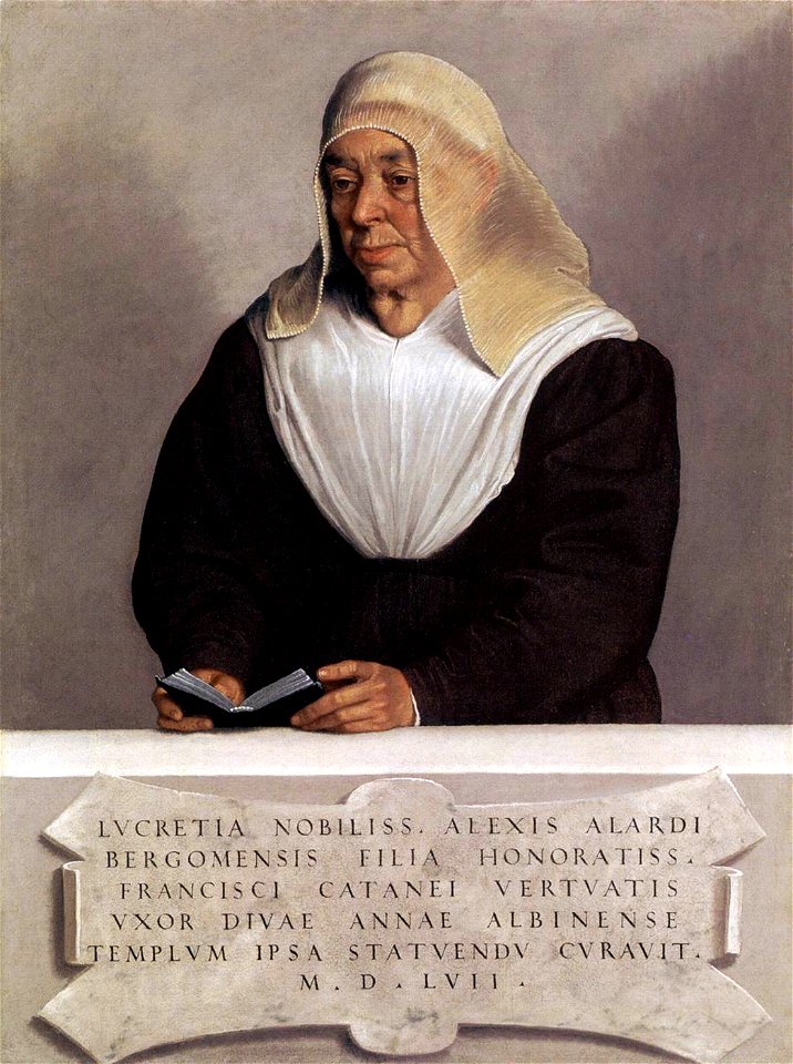 Giovanni Battista Moroni - Abbess Lucrezia Agliardi Vertova - WGA16244