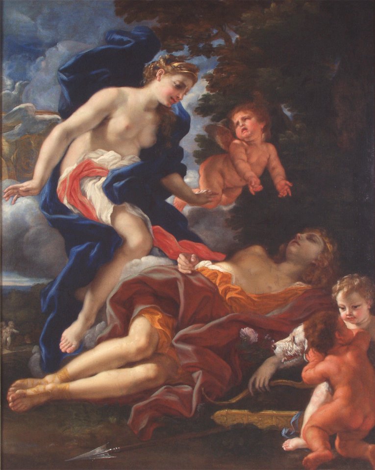Giovanni Battista Gaulli - La muerte de Adonis