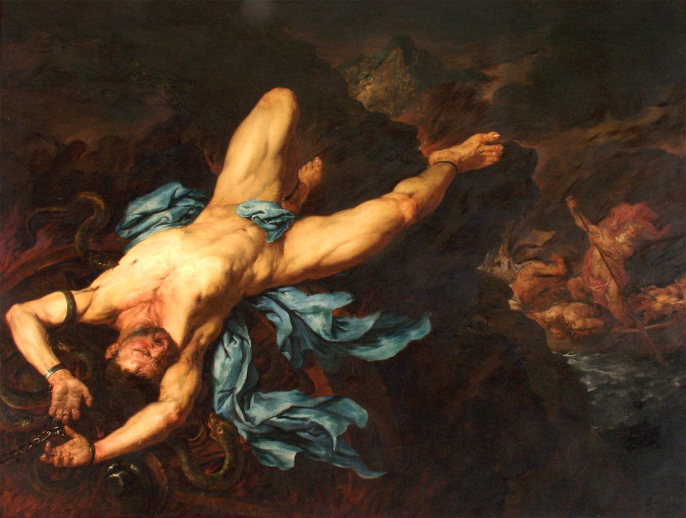 Giovanni Battista Langetti - The Torture of Ixion