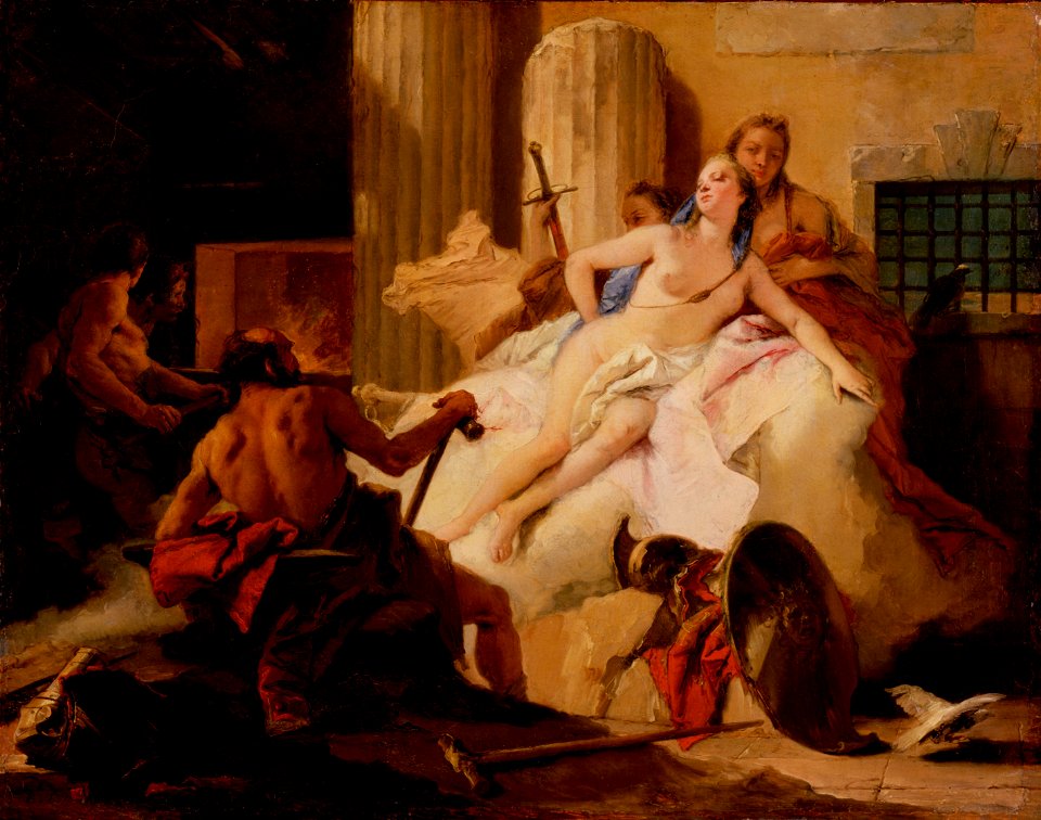 Giovanni Battista Tiepolo, Italian (active Venice, Udine, Würzburg, and Madrid) - Sketch for Venus and Vulcan - Google Art Project