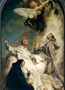 Giovanni Battista Piazzetta - Three Dominican Saints (detail) - WGA17422