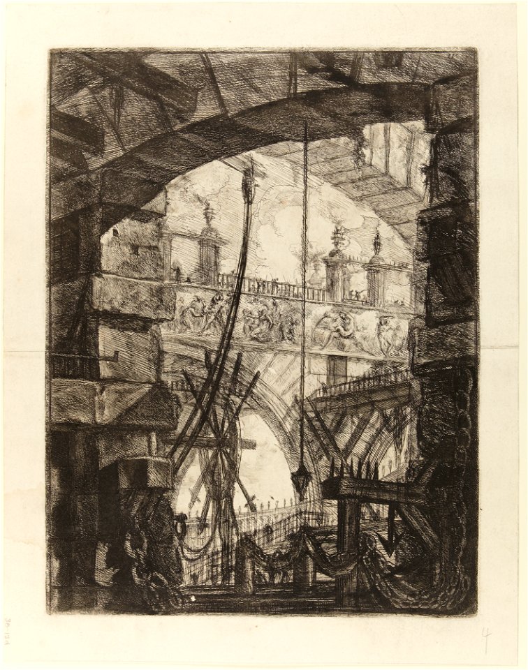 Giovanni Battista Piranesi - Le Carceri d'Invenzione - Second Edition - 1761 - 04 - The Grand Piazza