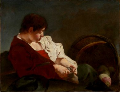 Giovanni Battista Piazzetta - Peasant Boy at a Market - 46.462 - Museum of Fine Arts